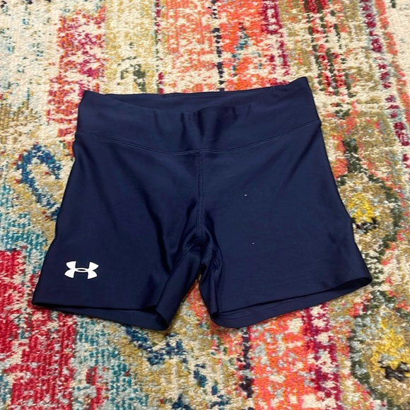 Spandex used for biking or volleyball, in the color navy blue from under-armor - Picture 1 of 3